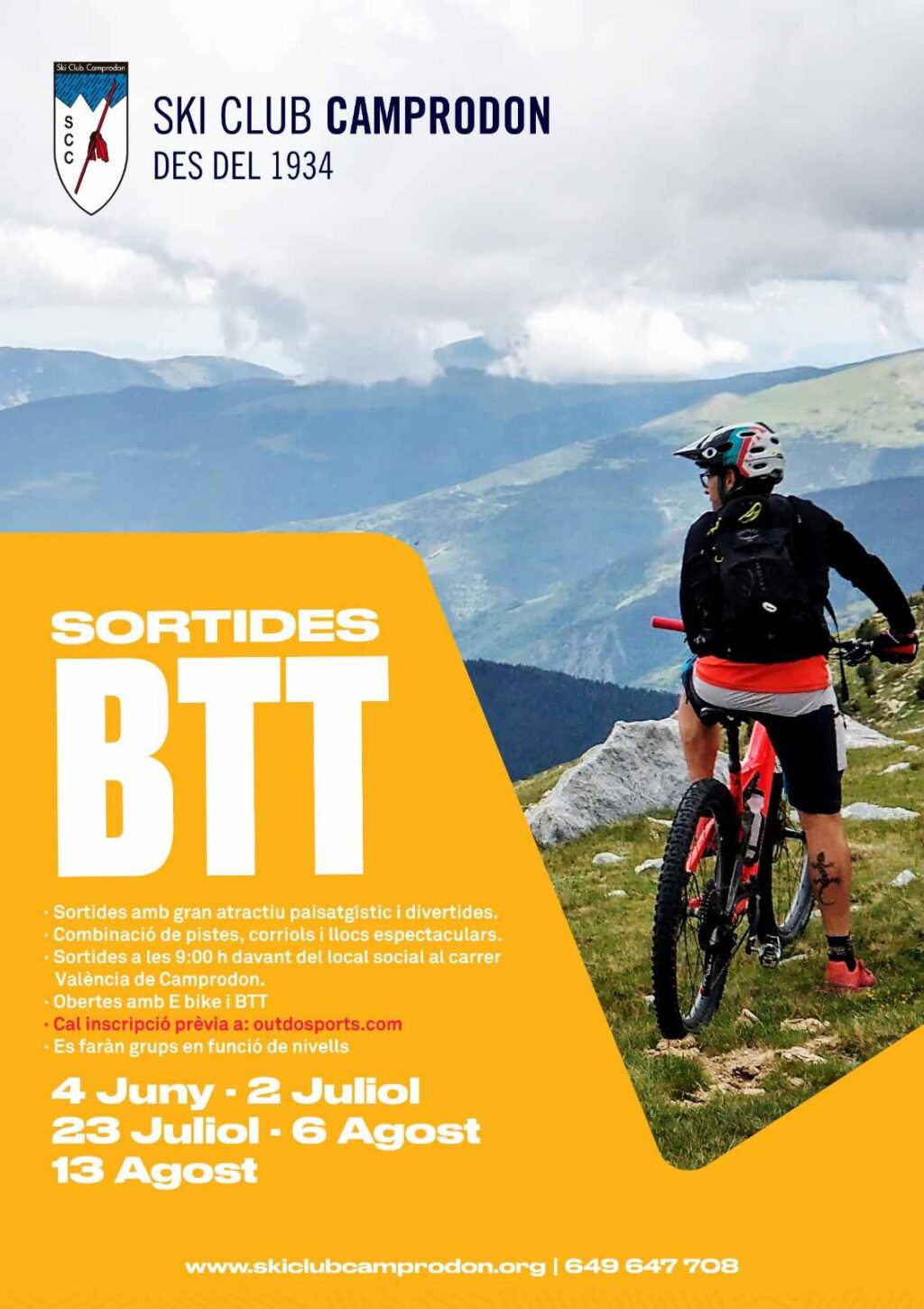 Sortida en BTT guiada 4 de juny